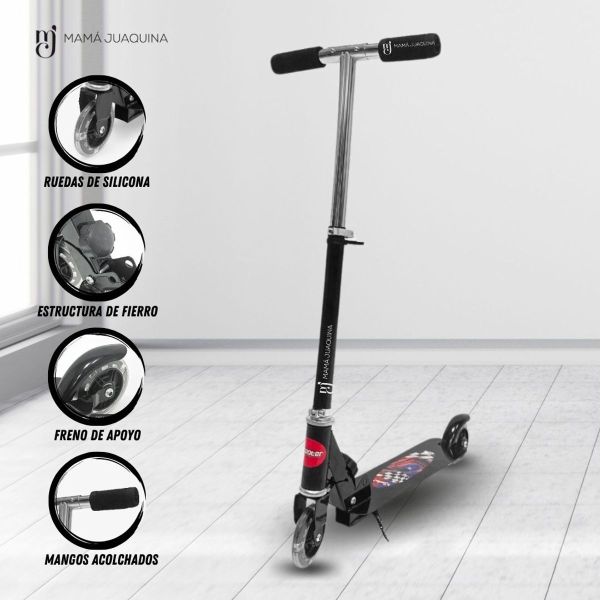 BABY HAPPY - Scooter para Niños Musical «KM 953» Black