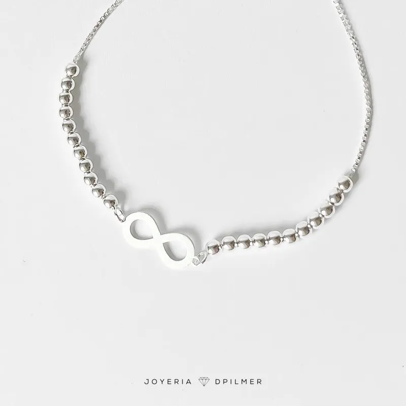 GENERICO - PULSERA DE PLATA INFINITO