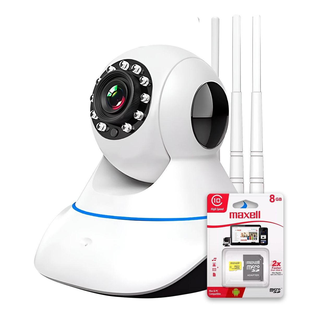 GENERICO - Camara Ip Inalambrica  Wifi  Sensor De Movimiento