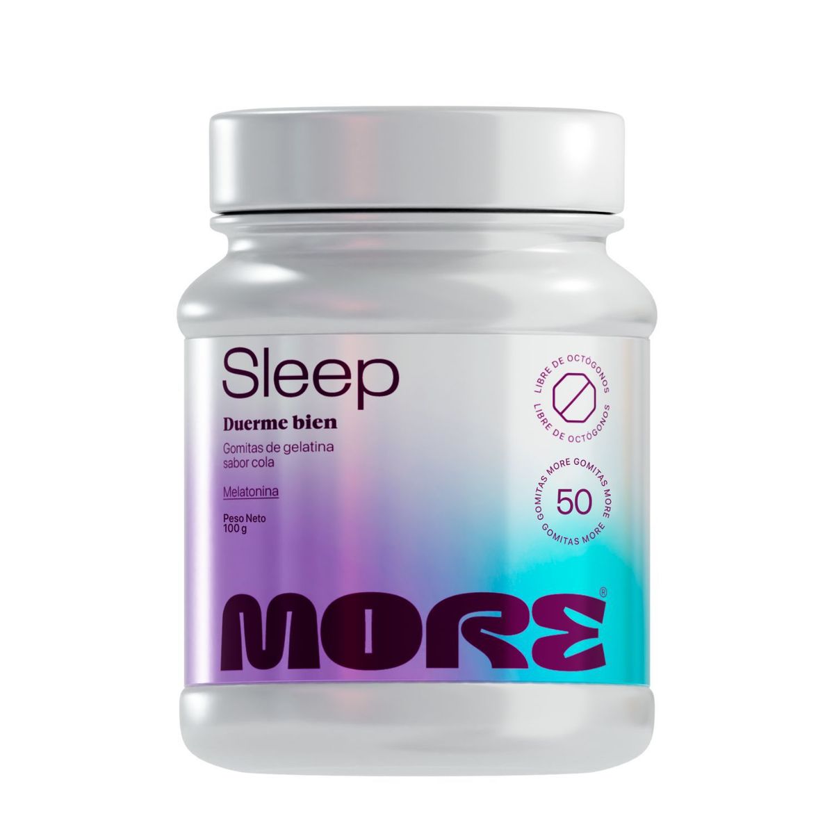 MORE - Melatonina Gomitas More Sleep 50und 100g Cola