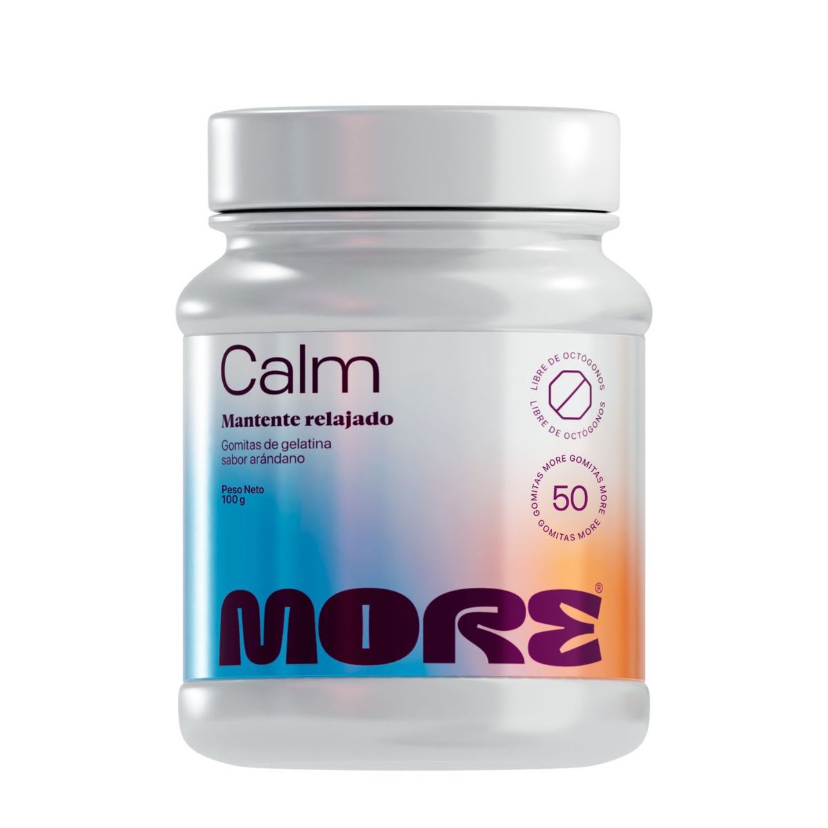 MORE - Ashwagandha Gomitas More Calm 50und 100g Arándano