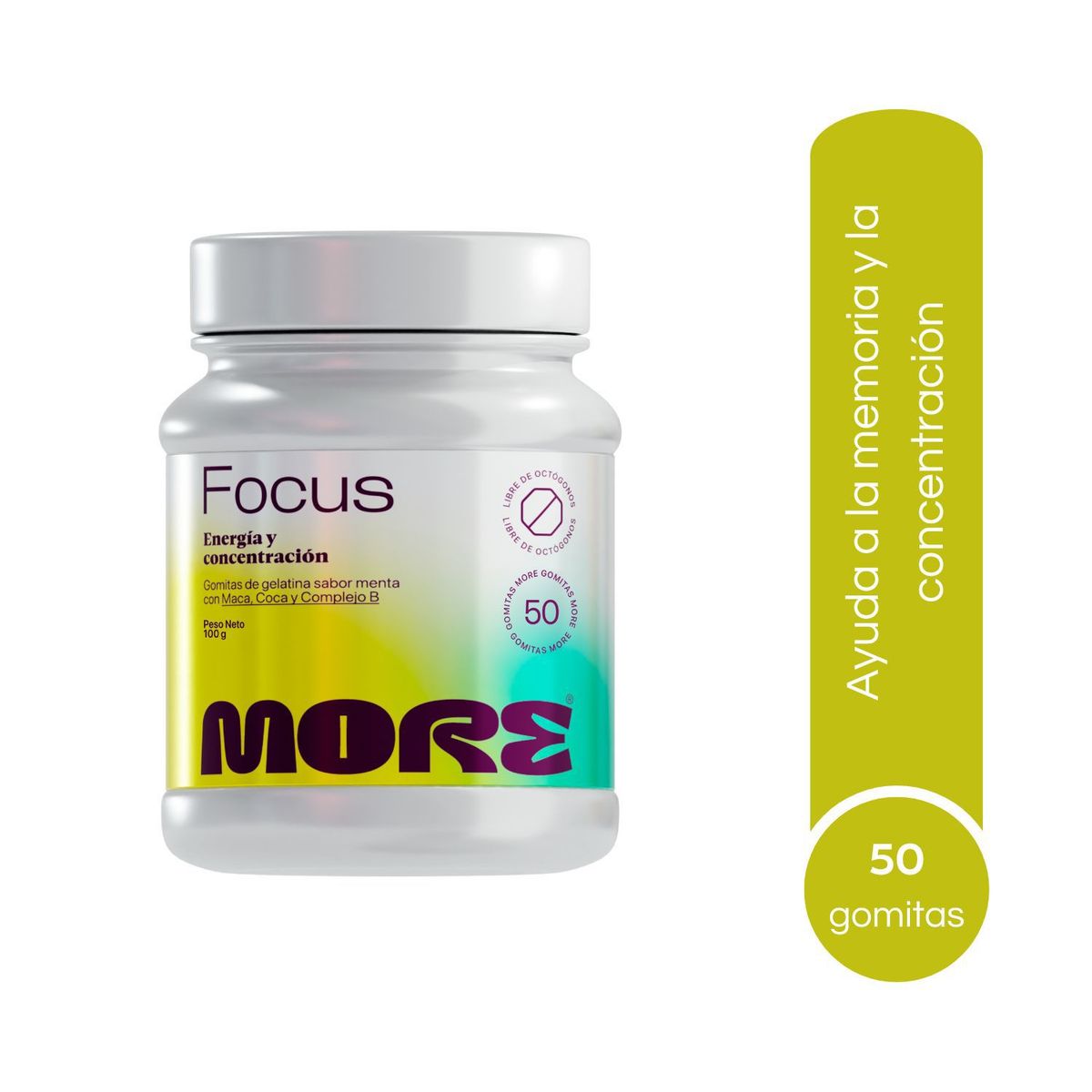 MORE - Pack Complejo B + Ashwagandha Gomitas More 50 Und