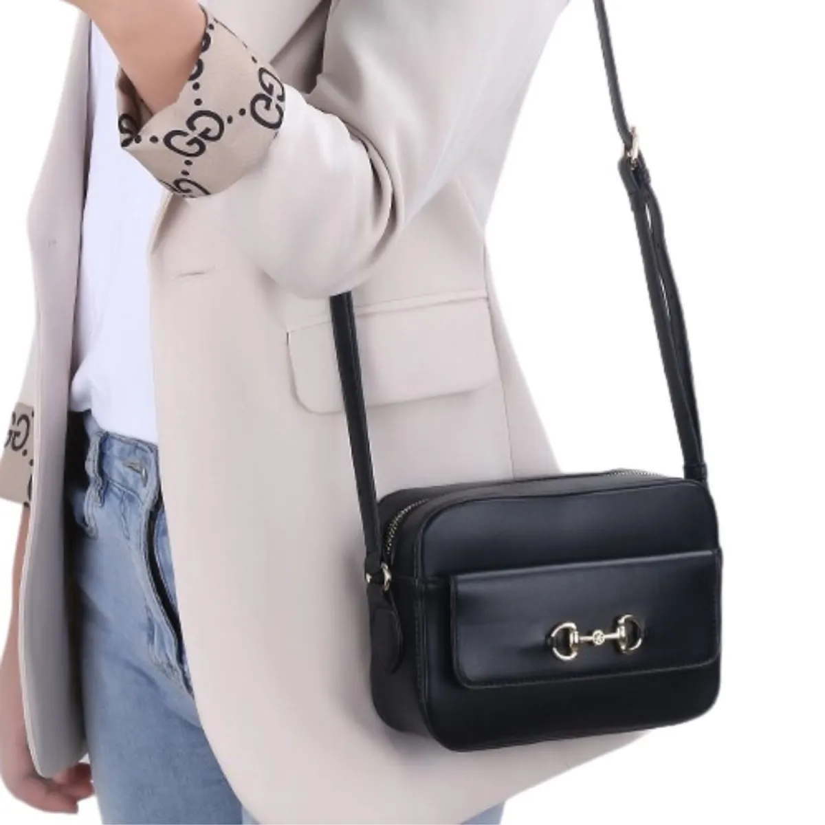 BAELLERRY - Cartera de cuero vegano PU para dama N8619