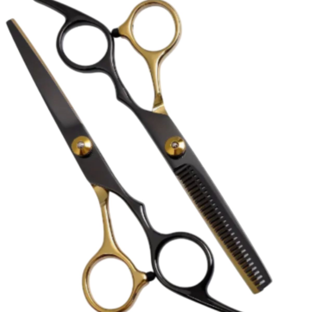 GENERICO - Kit de Tijeras Black Gold Peluqueria Profesional