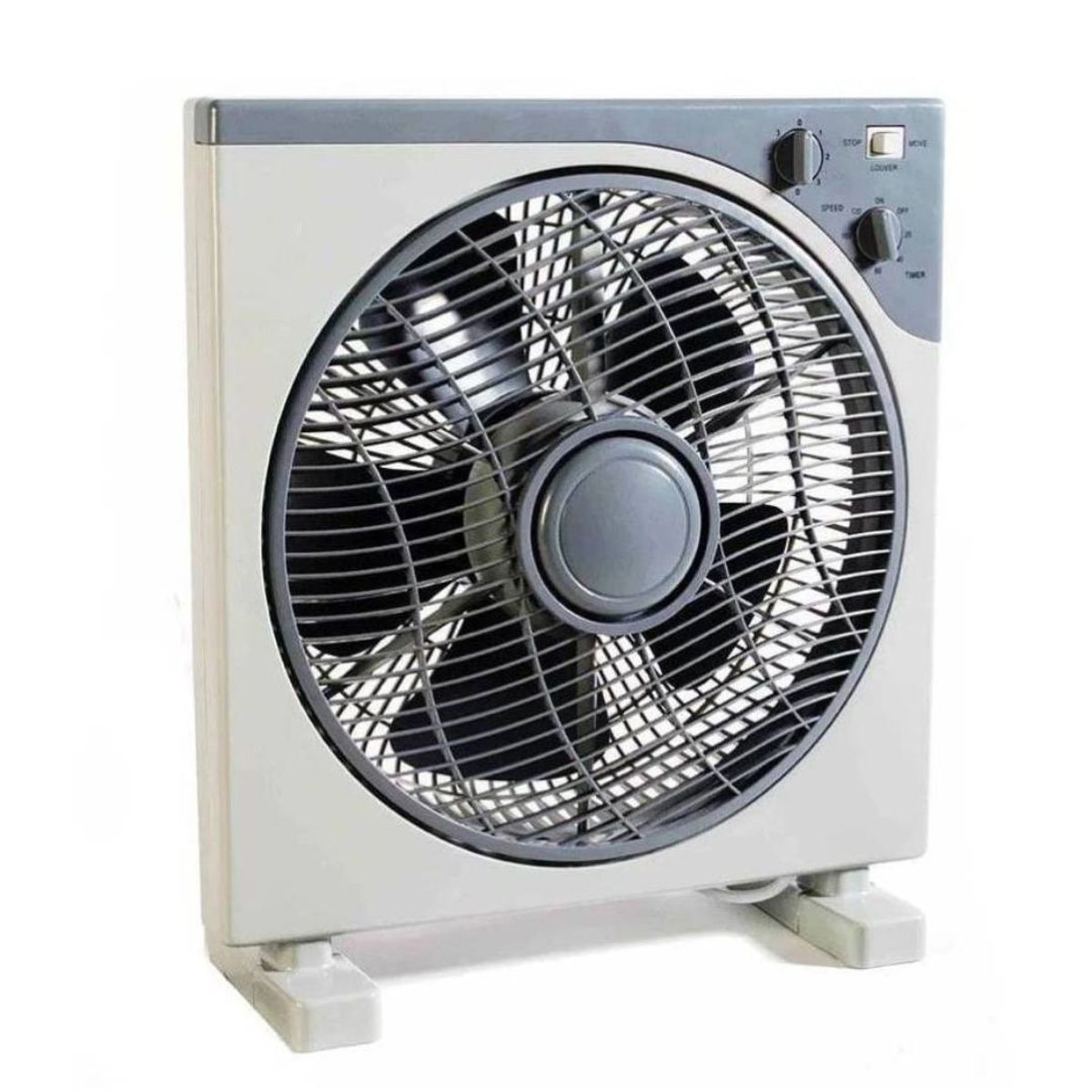 GENERICO - Ventilador de Mesa 12 Pulgadas 3 Velocidades Con Temporizador 45w