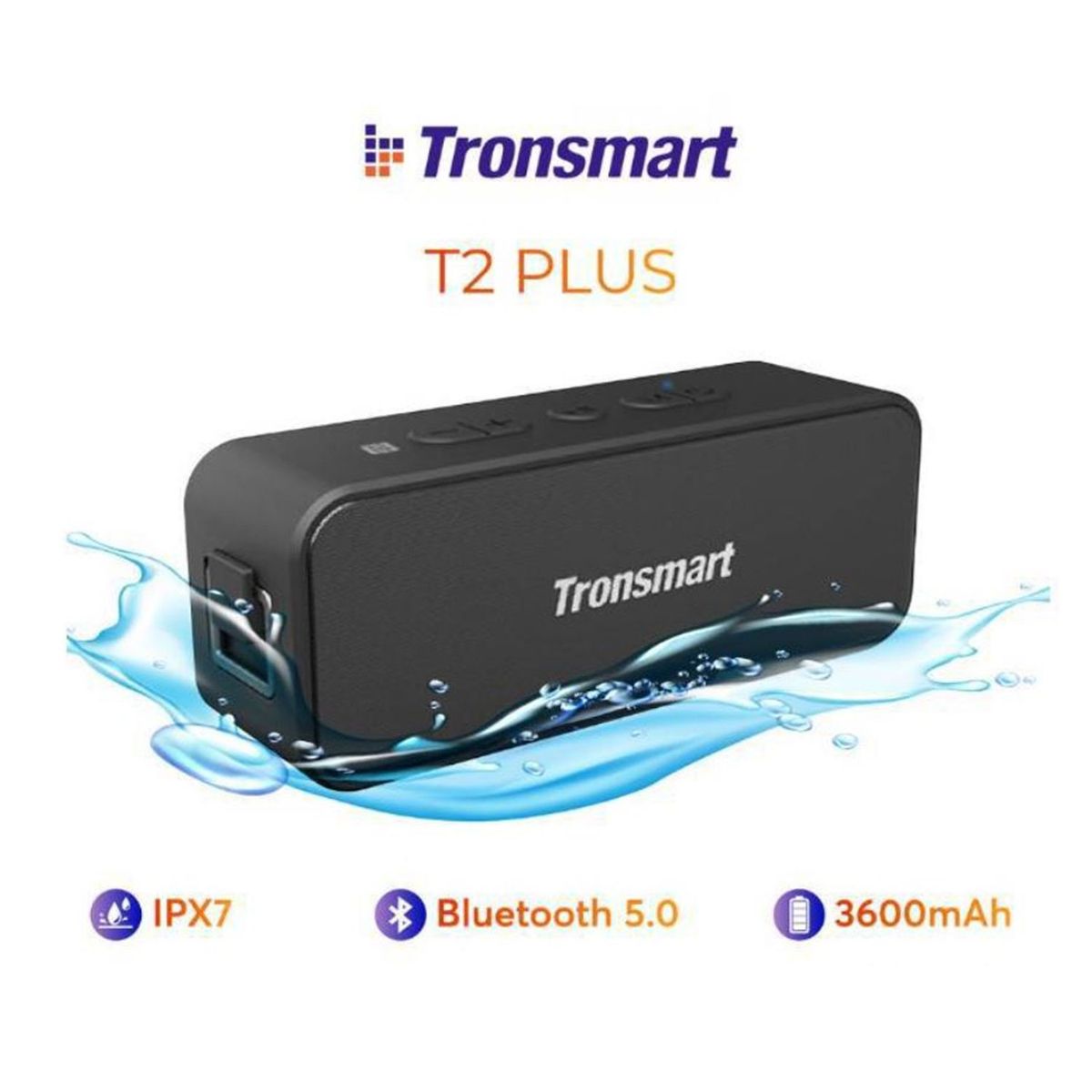 TRONSMART - Parlante Tronsmart element T2 Plus Negro