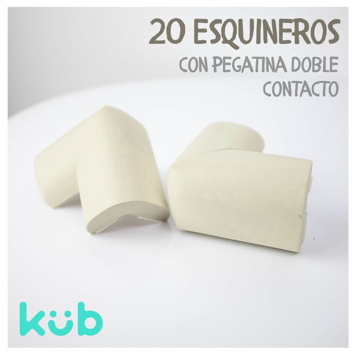 KUB - Cubre Esquinas contra Golpes Bebés Seguridad 20pcs KUB