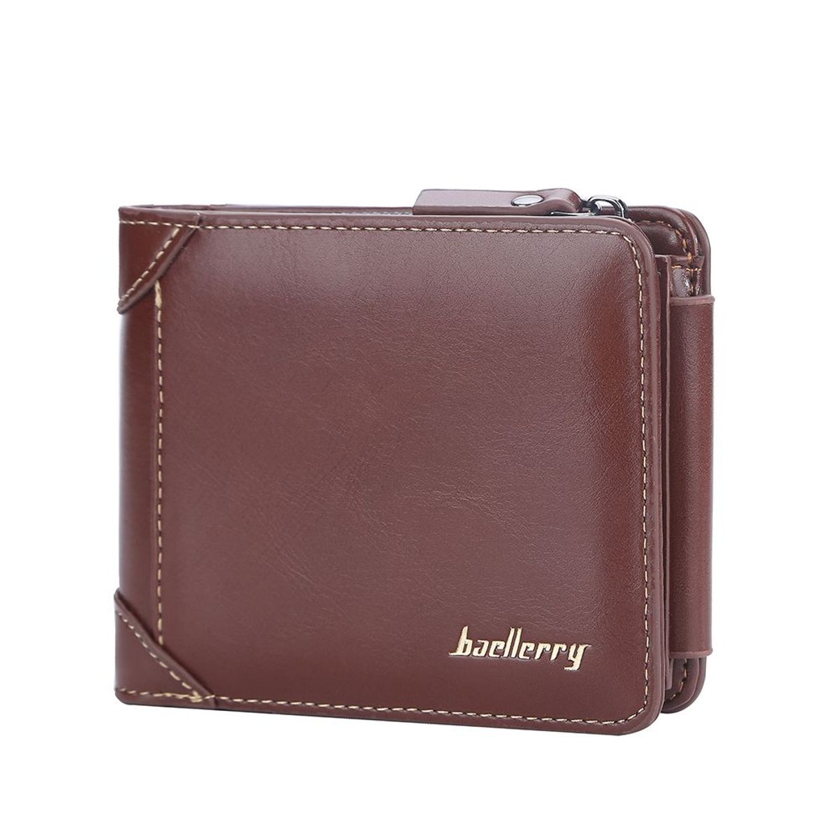 BAELLERRY - Moderna billetera de cuero vegano PU D9190