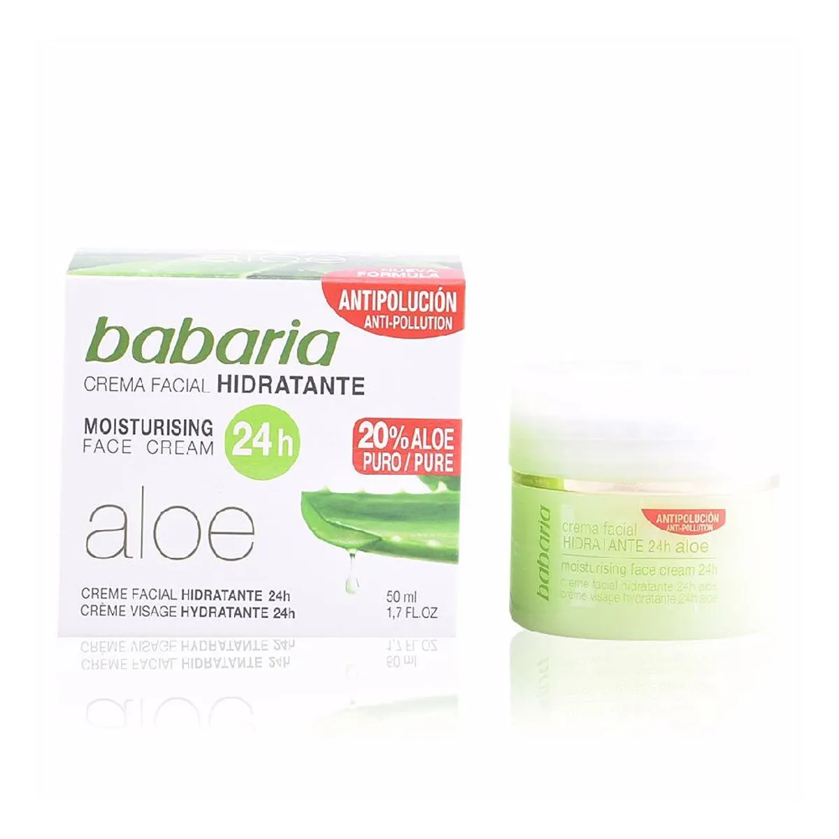 BABARIA - Crema Facial Hidratante Aloe Vera Babaria