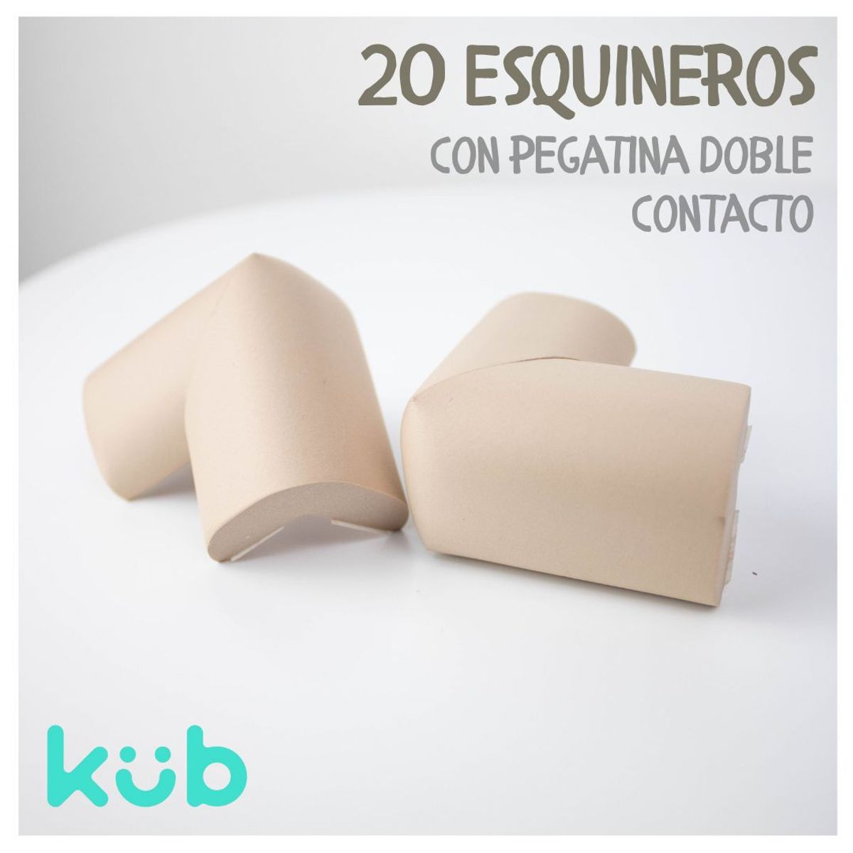 KUB - Cubre Esquinas contra Golpes Bebés Seguridad 20pcs KUB