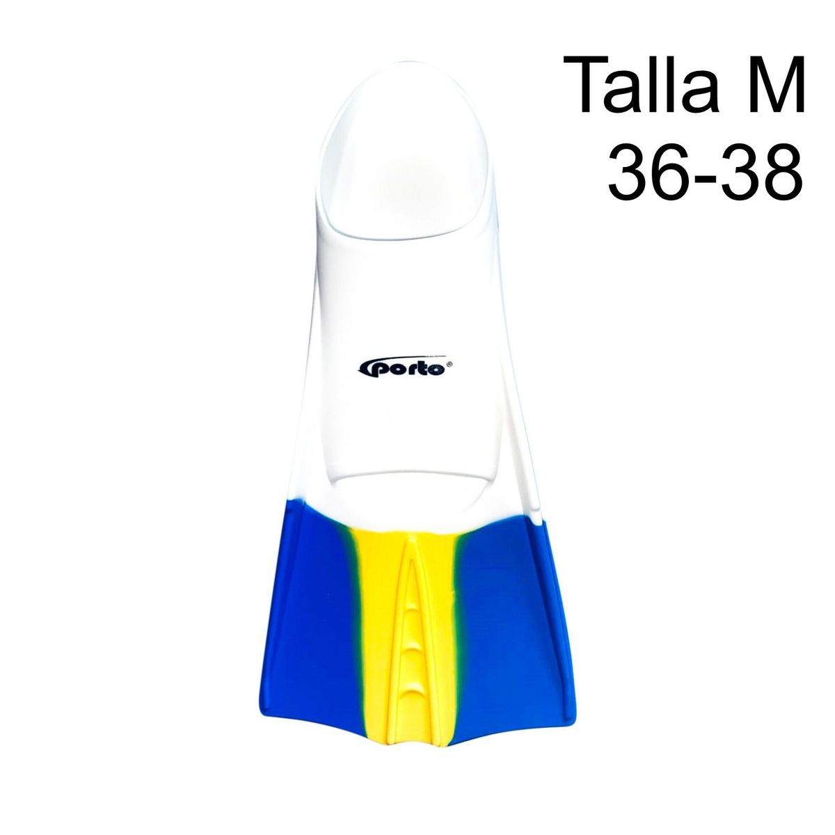 PORTO - Aletas de Natación Porto Talla M Blanco