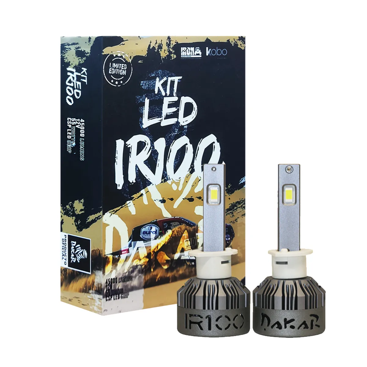 GENERICO - Foco Led Iron IRX 55W Original H3 Luz Alta o Baja 12v Auto