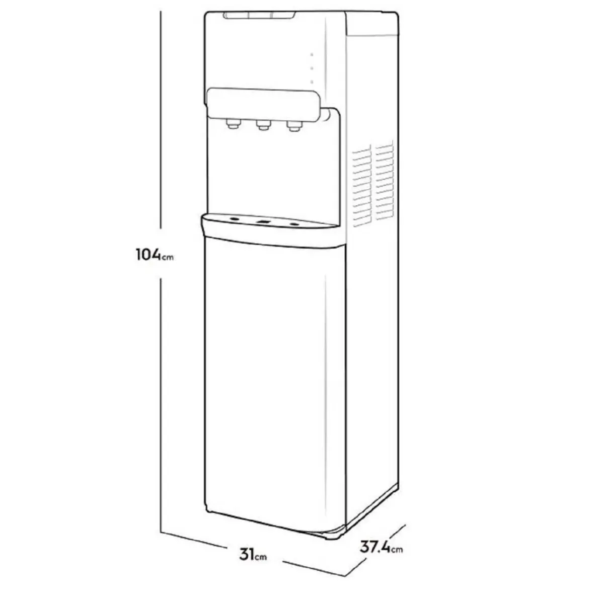 ELECTROLUX - Dispensador de Agua Botellon oculto ED30SR Gris Electrolux