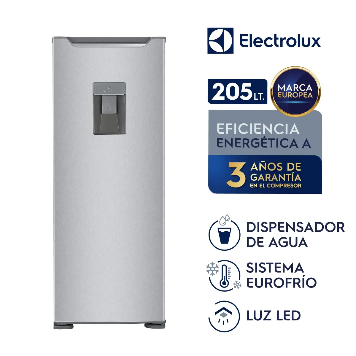 ELECTROLUX - Refrigerador Frost One Door Electrolux 211lt  ERDM26F2HPS