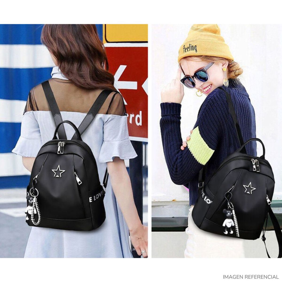 INSPIRA MARKET - Mochila bolso Estrella Love