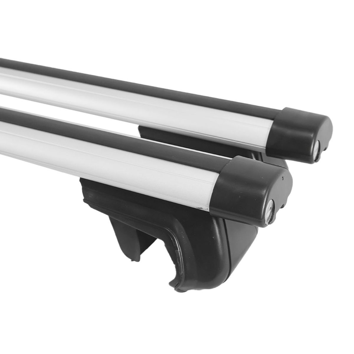 GENERICO - BARRA TRANSVERSAL DE 130CM UNIVERSAL CON LLAVE SILVER