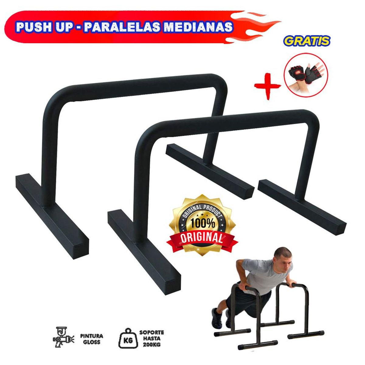 HOLGU - Push Up - Paralelas medianas barra planchas