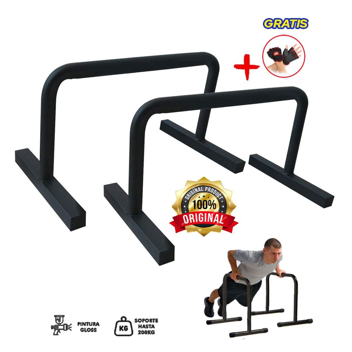 HOLGU - Push Up - Paralelas medianas barra planchas