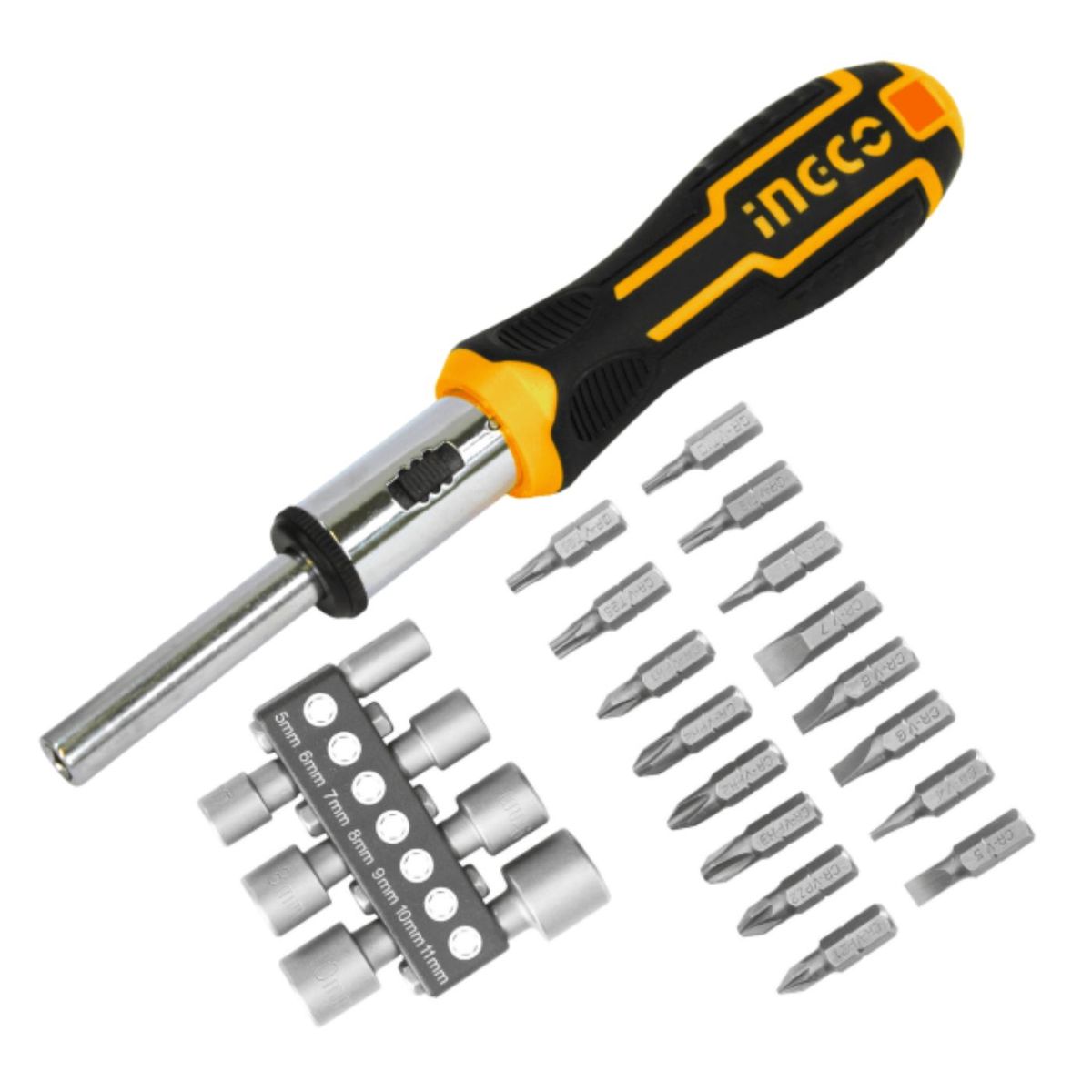 INGCO TOOLS - Juego de 24 desarmadores puntas intercambiables Ingco HKSDB0248