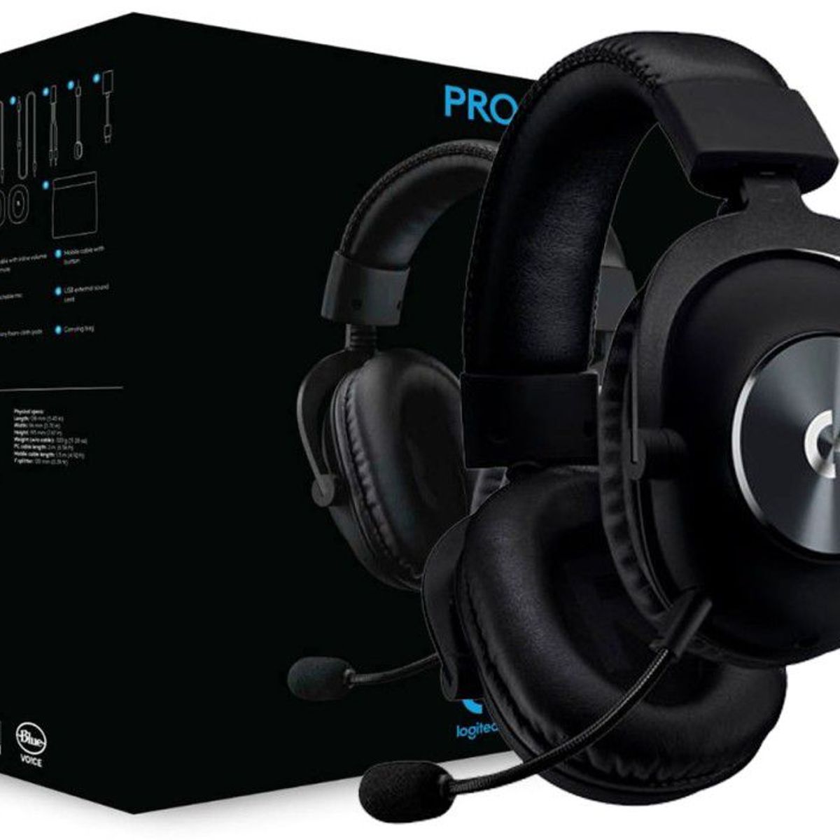 LOGITECH - Audífono Logitech G Pro x Lightspeed Wireless Black 981-000906