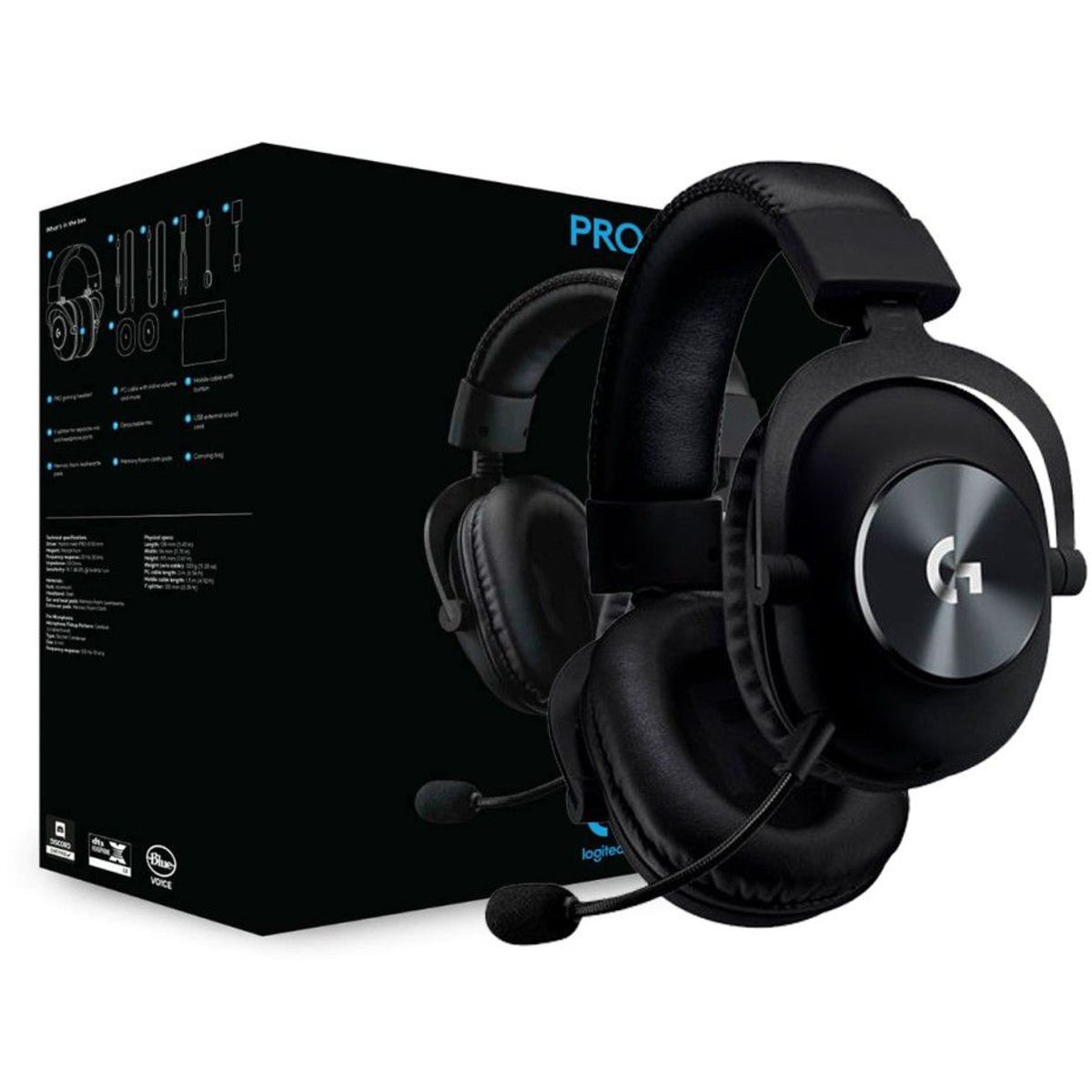 LOGITECH - Audífono Logitech G Pro x Lightspeed Wireless Black 981-000906