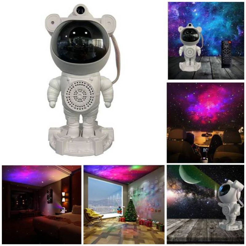 INSPIRA MARKET - Proyector de astronauta con parlante bluetooth
