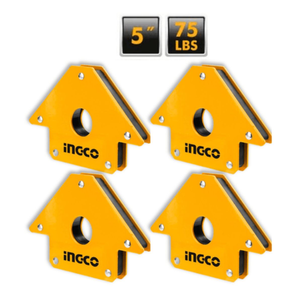 INGCO TOOLS - Pack x4 unidades de Escuadra Magnetica para soldar 5