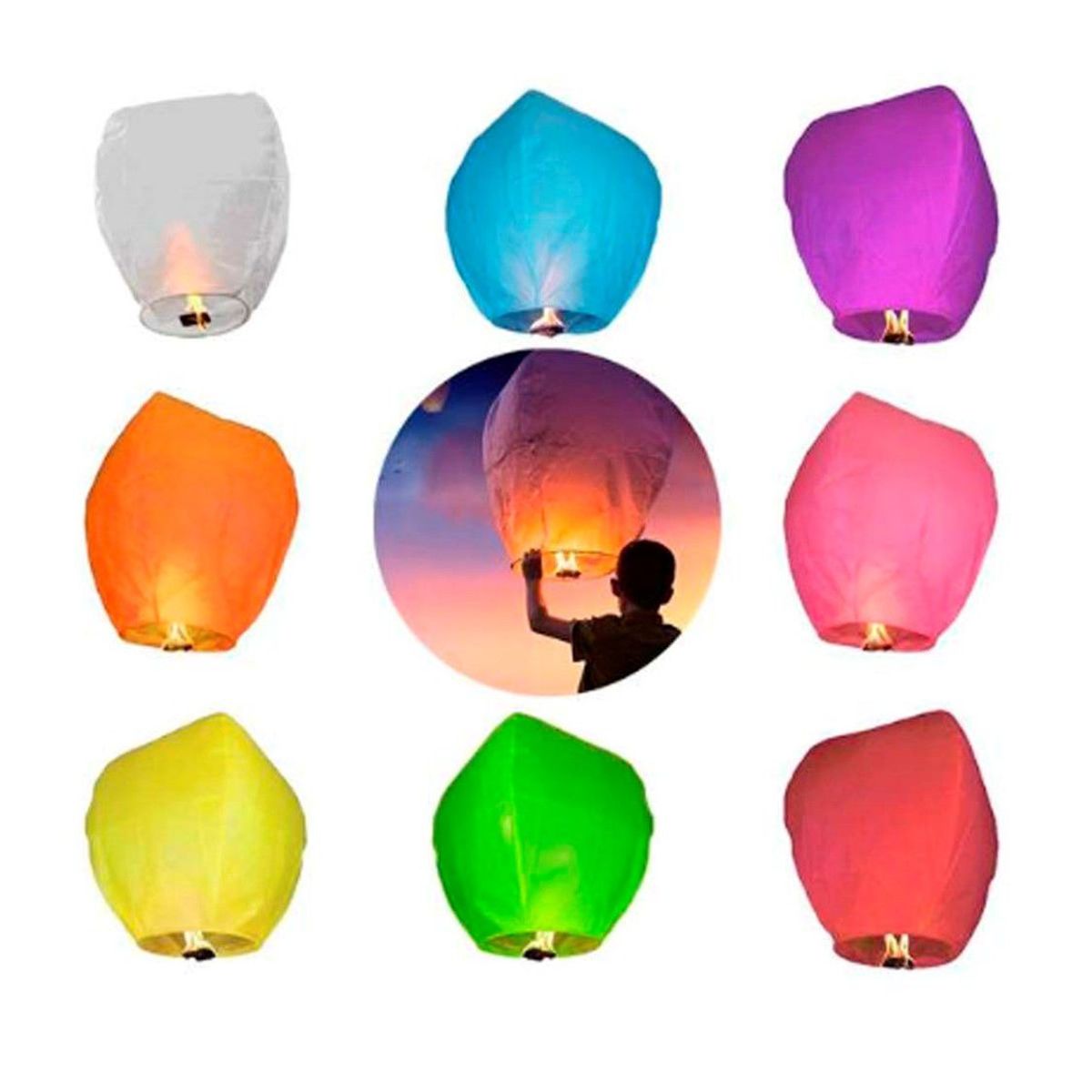 GENERICO - Pack x 3 Globos Luminosos para Los Deseos