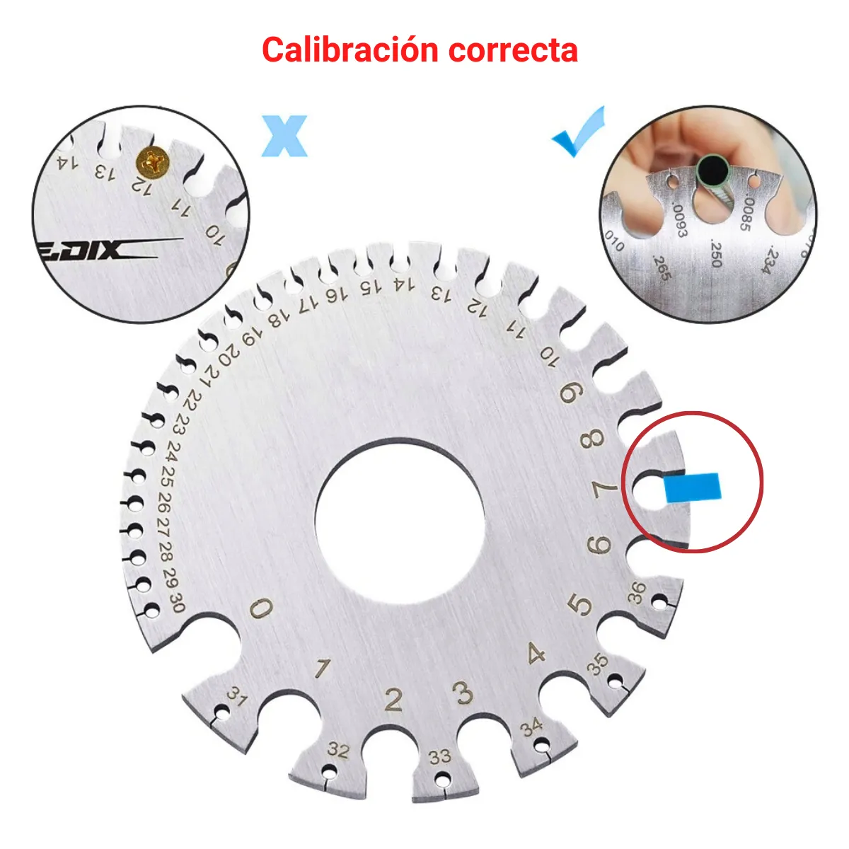 GENERICO - CALIBRADOR DE ESPESORES AWG  SWG