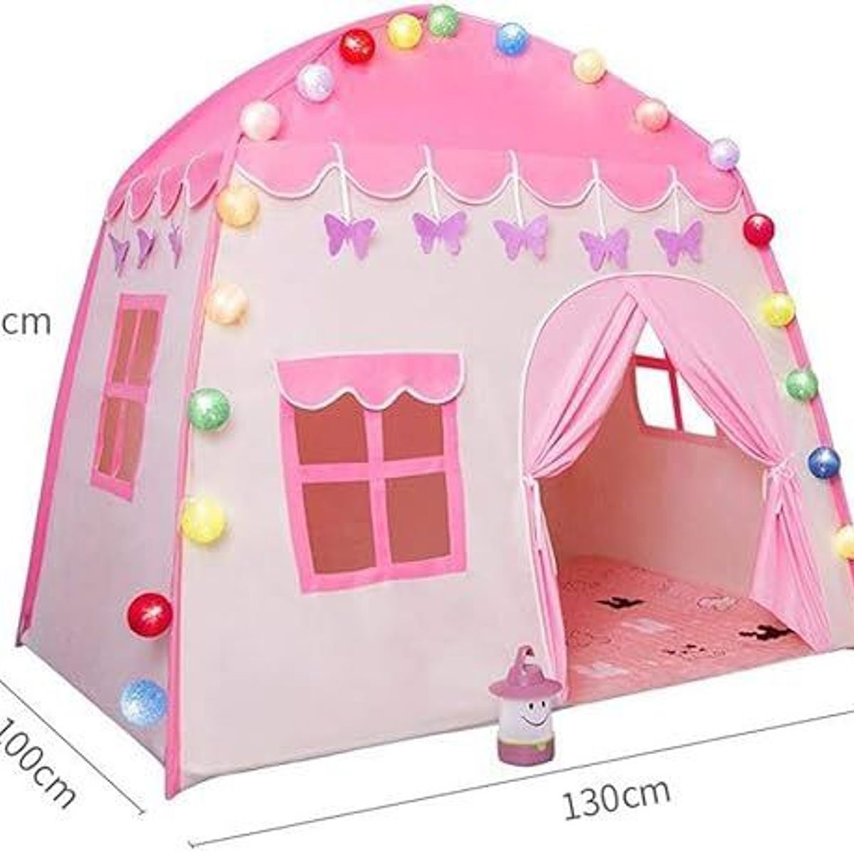 EVERBEST - Carpa de Niña con Luces de Colores 130 x 100 cm