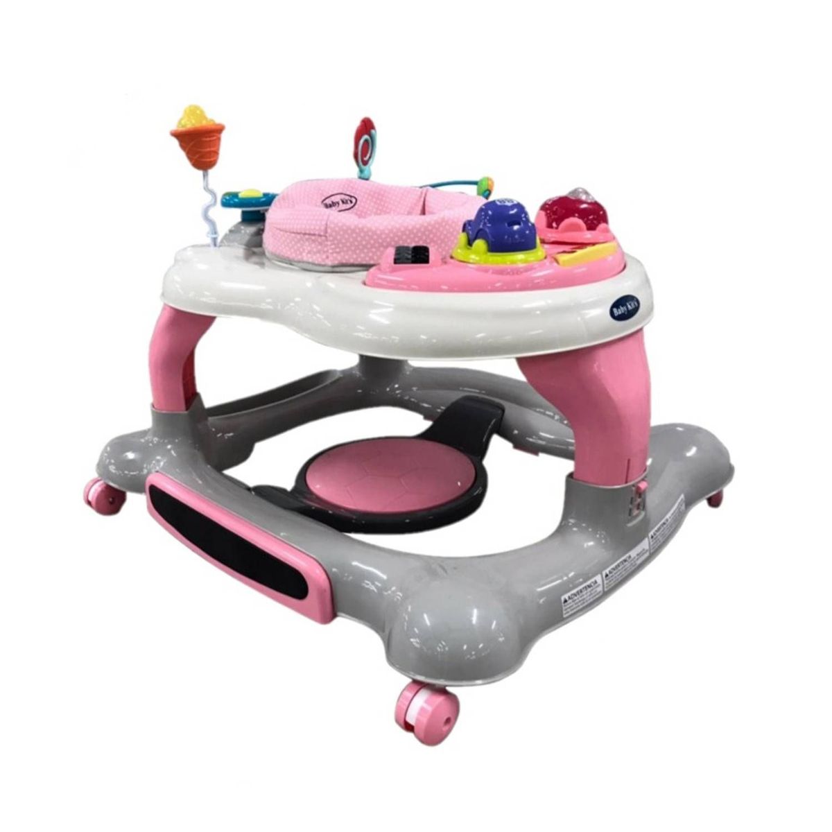 BABY KITS - Andador con Centro de Actividades Saltarín 360° Rosado