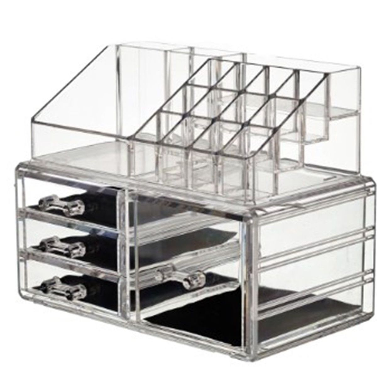 GENERICO - Organizador acrílico de maquillaje  con Compartimiento A1
