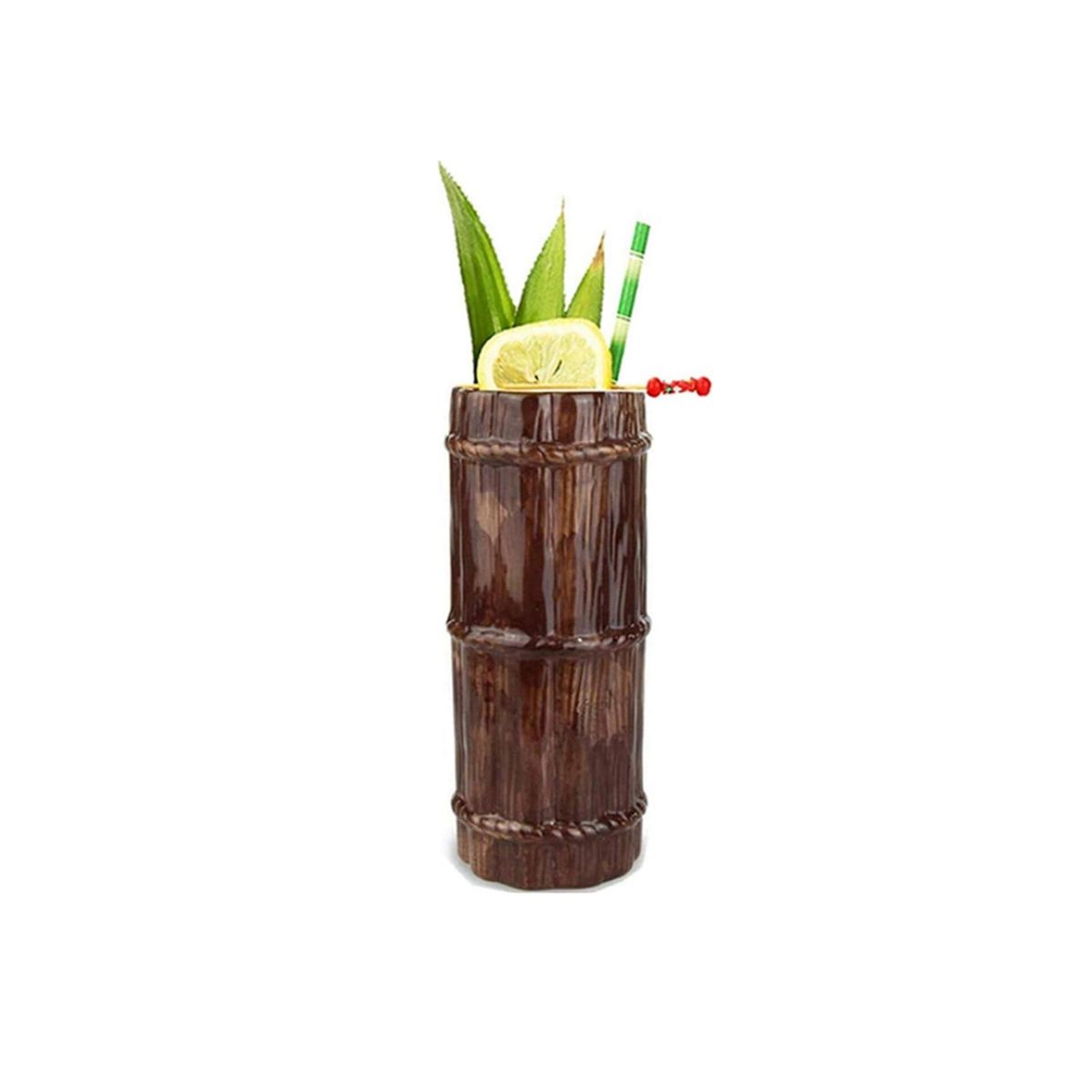 GENERICO - Vaso Tiki 350 ml Cerámica para Tragos