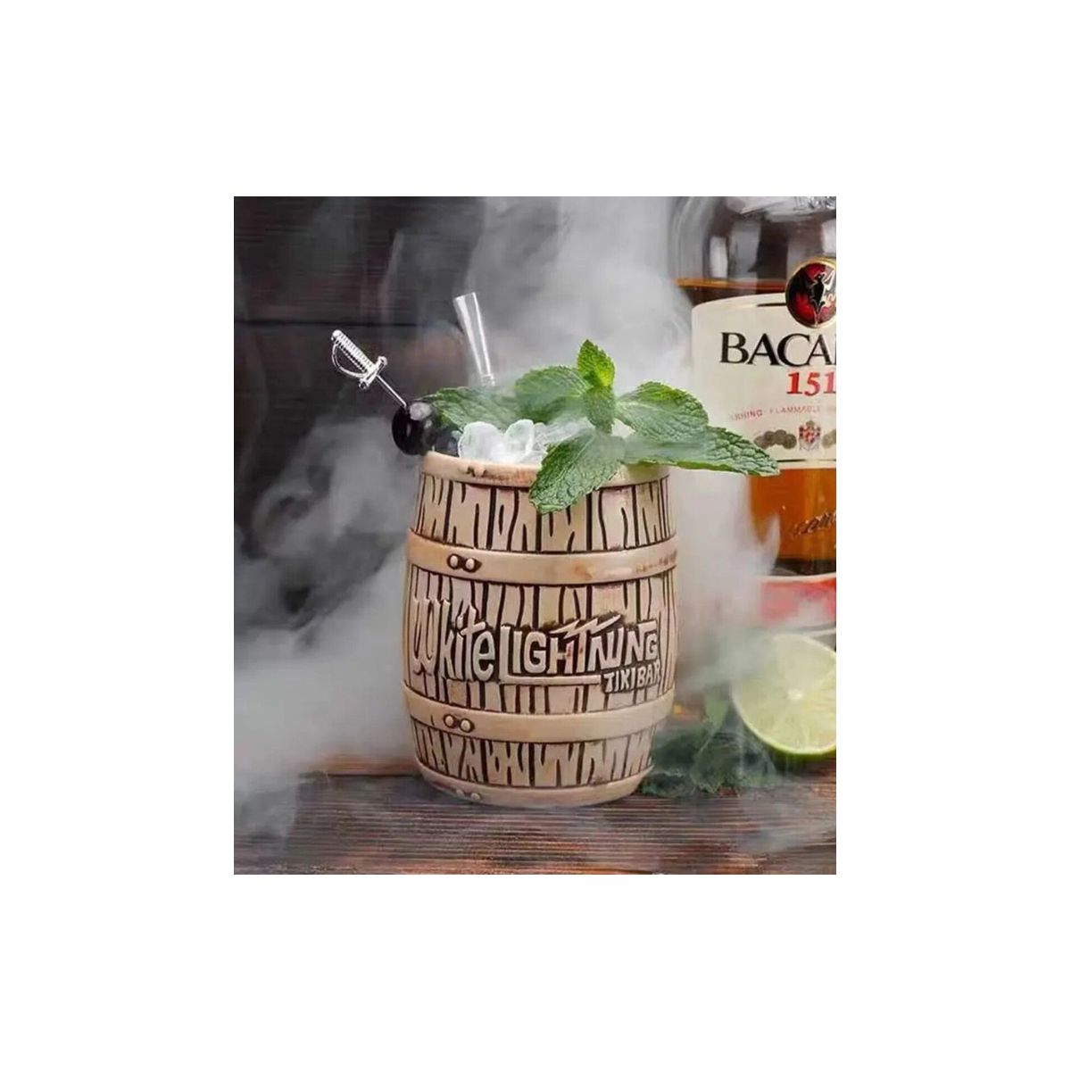 GENERICO - Vaso Tiki 380 ml Forma Barril