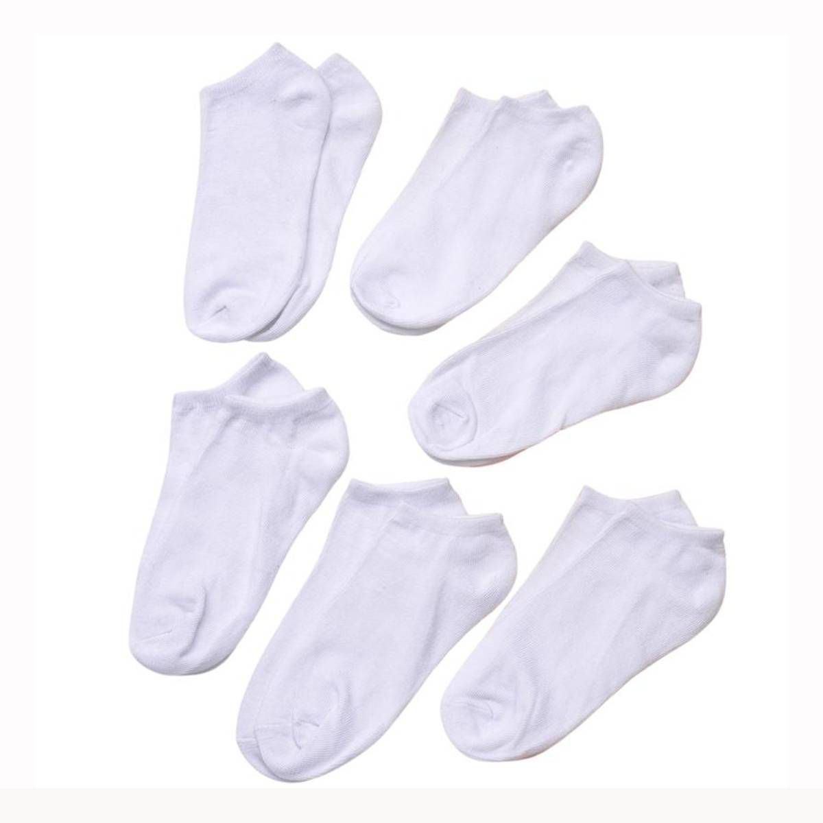 RYBIU IMPORT - Pack 6 Medias Taloneras Algodón Mujer