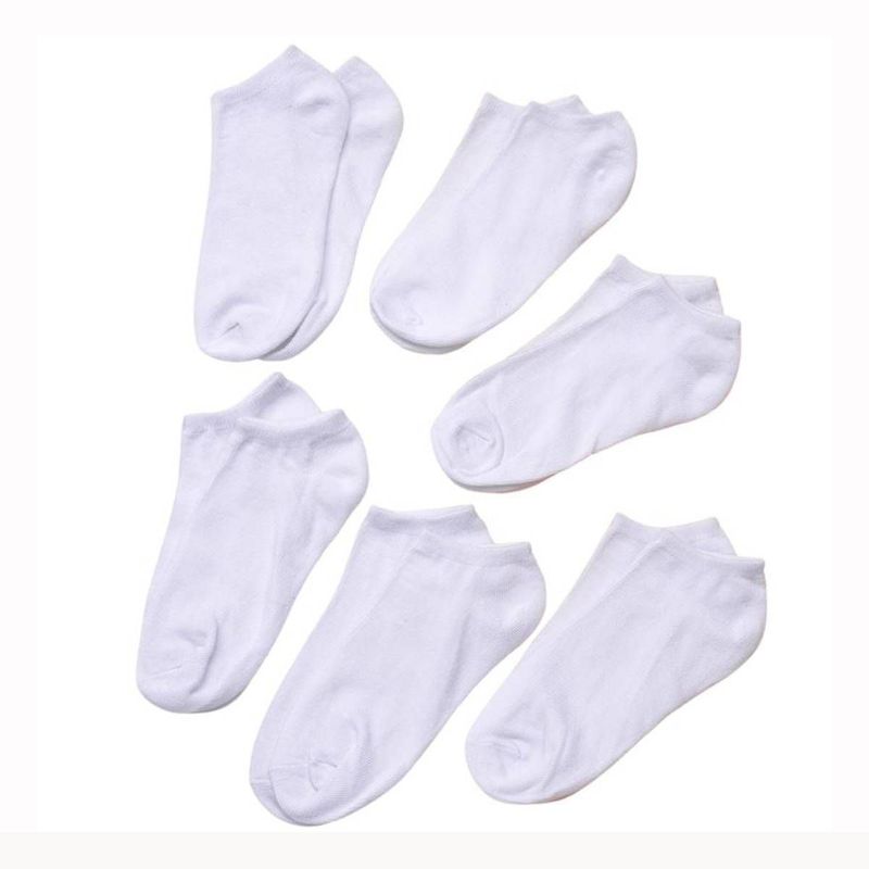 RYBIU IMPORT - Pack 6 Medias Taloneras Suaves Mujer