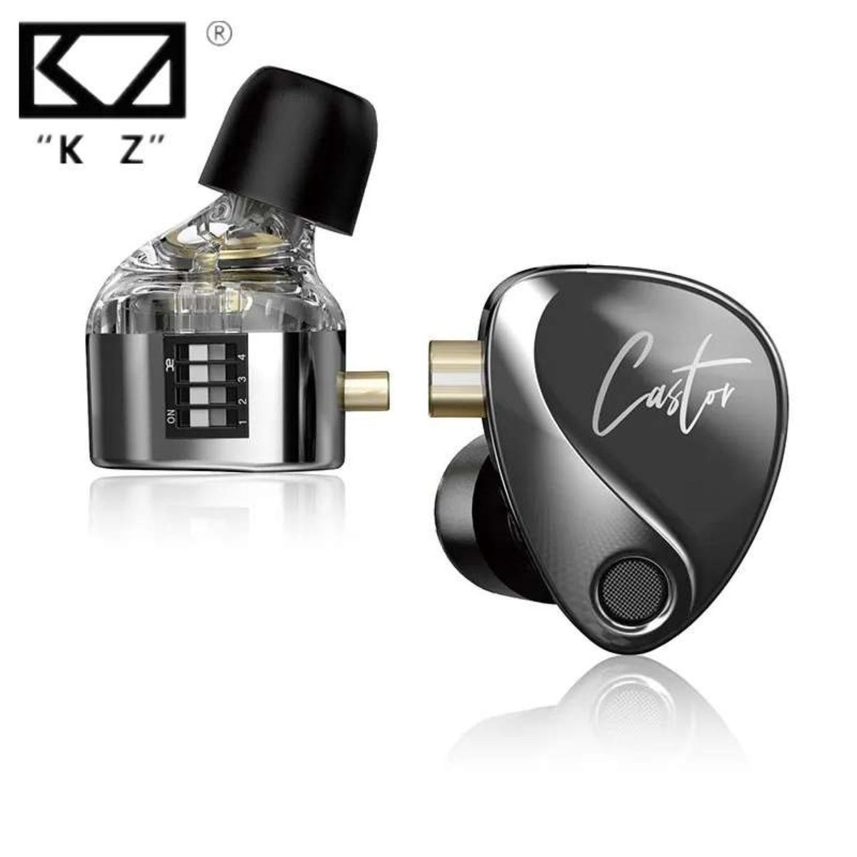 KZ - Audifono Kz Castor 4 interruptores de sintonización Hifi