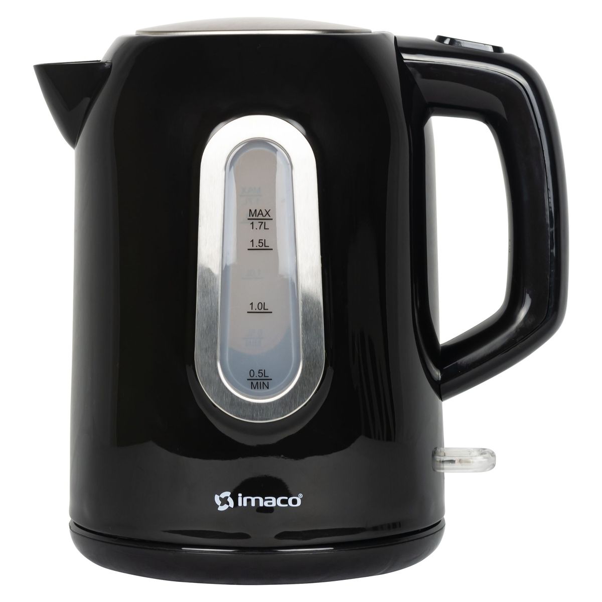 IMACO - Hervidor plástico 1.7lts negro ke809 imaco