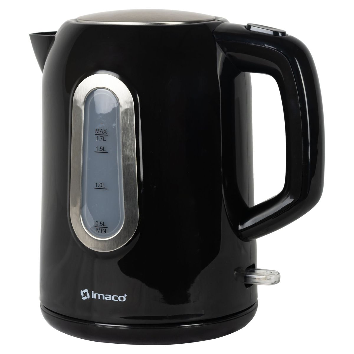 IMACO - Hervidor plástico 1.7lts negro ke809 imaco