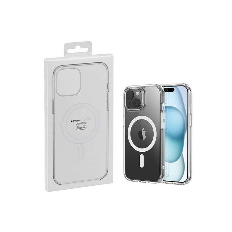 GENERICO - FUNDA PARA IPHONE 14 CLEAR CASE CON MAGSAFE TRANSPARENTE