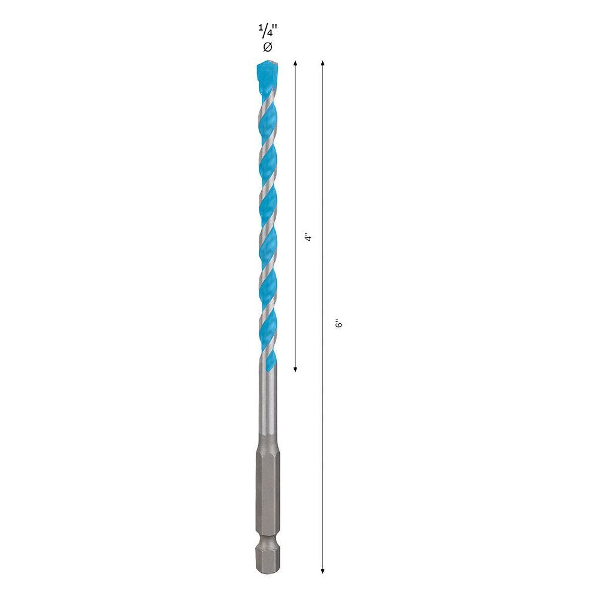 BOSCH - Broca Multiconstruccion Hex-9 1/4" x 6mm Bosch