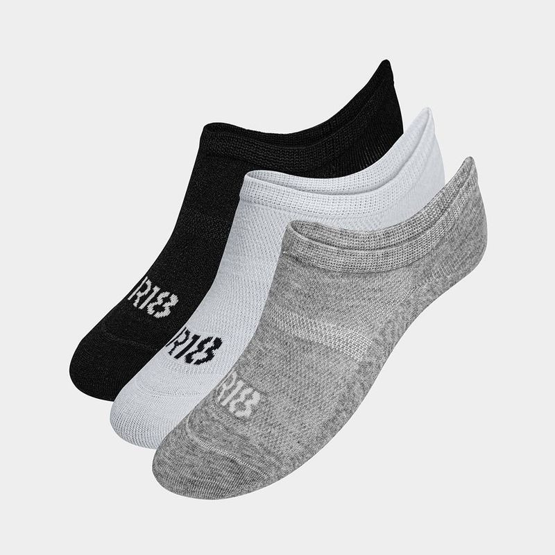 R18 - MEDIAS NIÑOS  R18-M008 3P INV M NEGRO