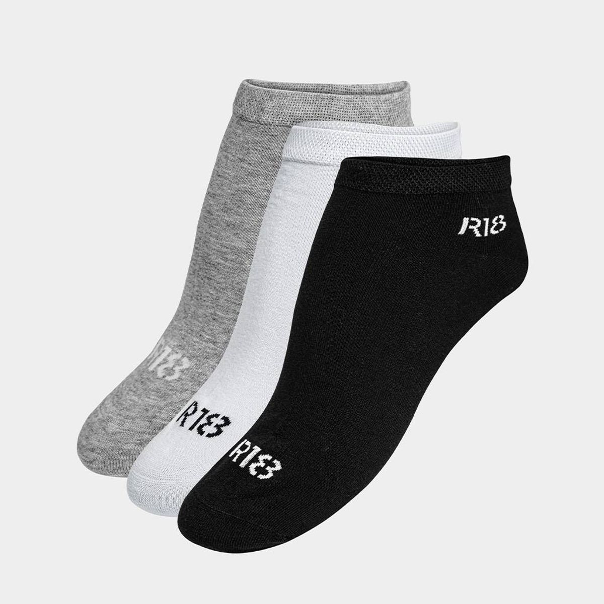 R18 - MEDIAS NIÑOS  R18-M007 3P TOB M NEGRO