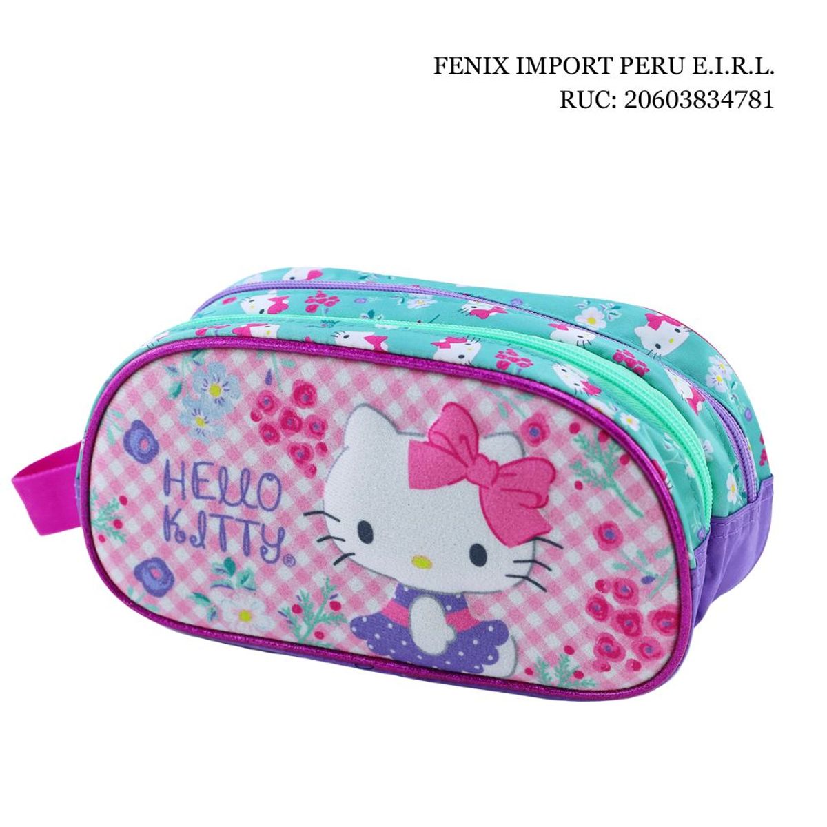 SCOOL - Set Maleta Magic Grande Eva 3D Velvet Hello Kitty Scool