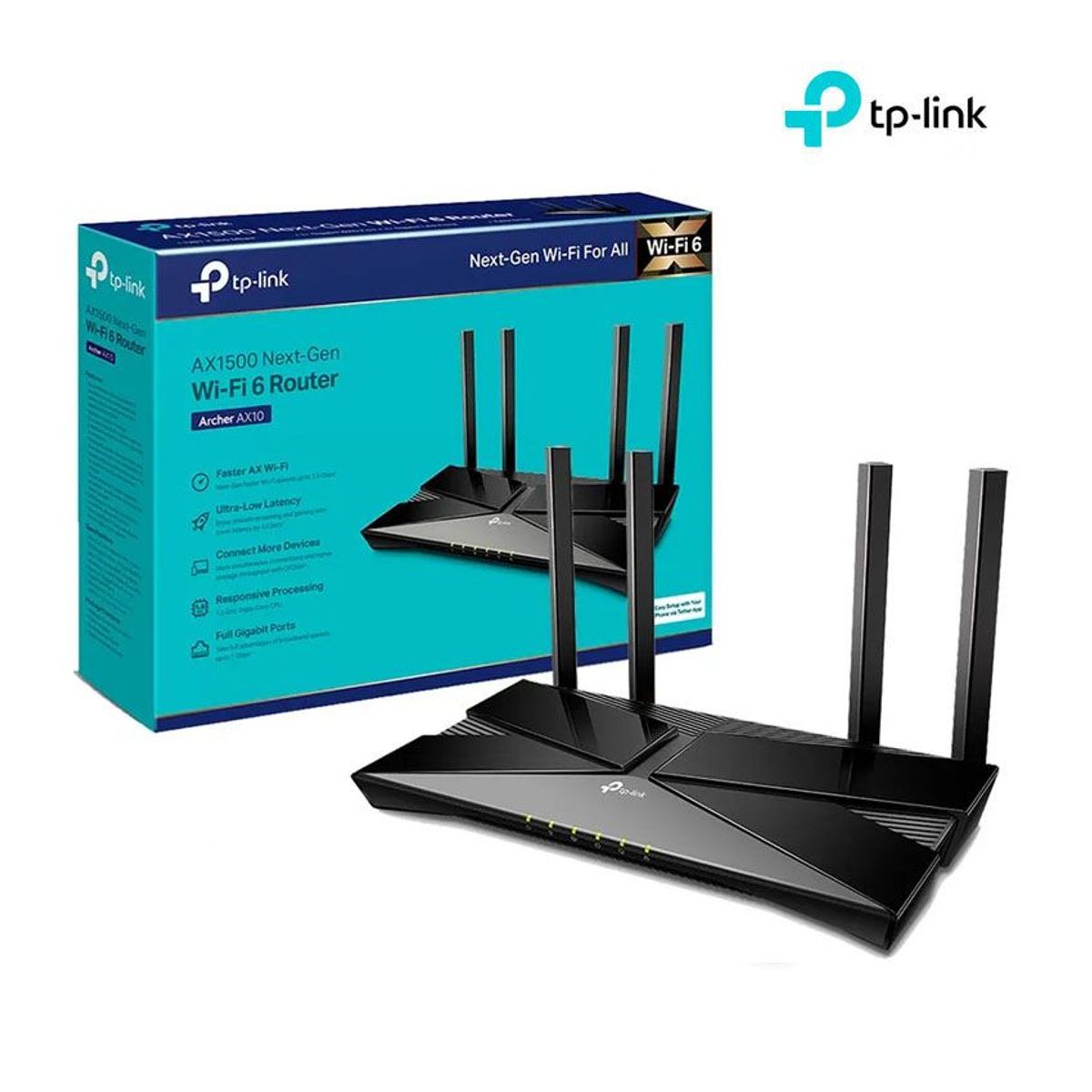TP LINK - Router Tp-Link Archer AX10 AX1500 Dual-Band 2,4/5GHz, Wi-Fi 6