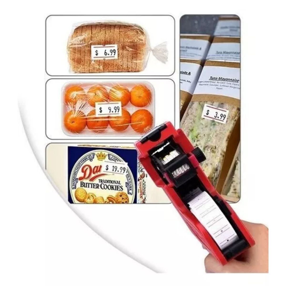 GENERICO - Pistola Etiquetadora Precio Fecha De Vencimiento Lote Mx5500