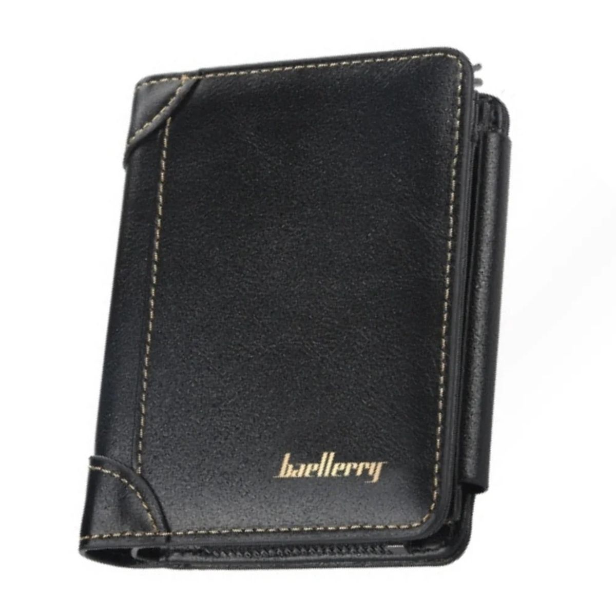 BAELLERRY - Billetera de Cuero Vegano PU de Tres cuerpos D9159