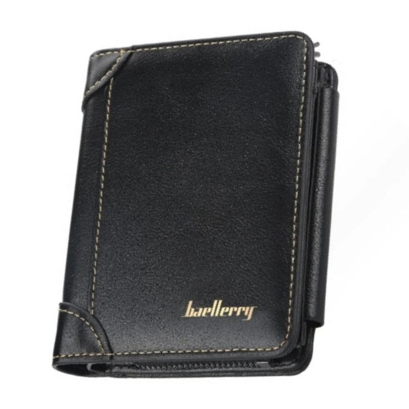 BAELLERRY - Billetera de Cuero Vegano PU de Tres cuerpos D9159