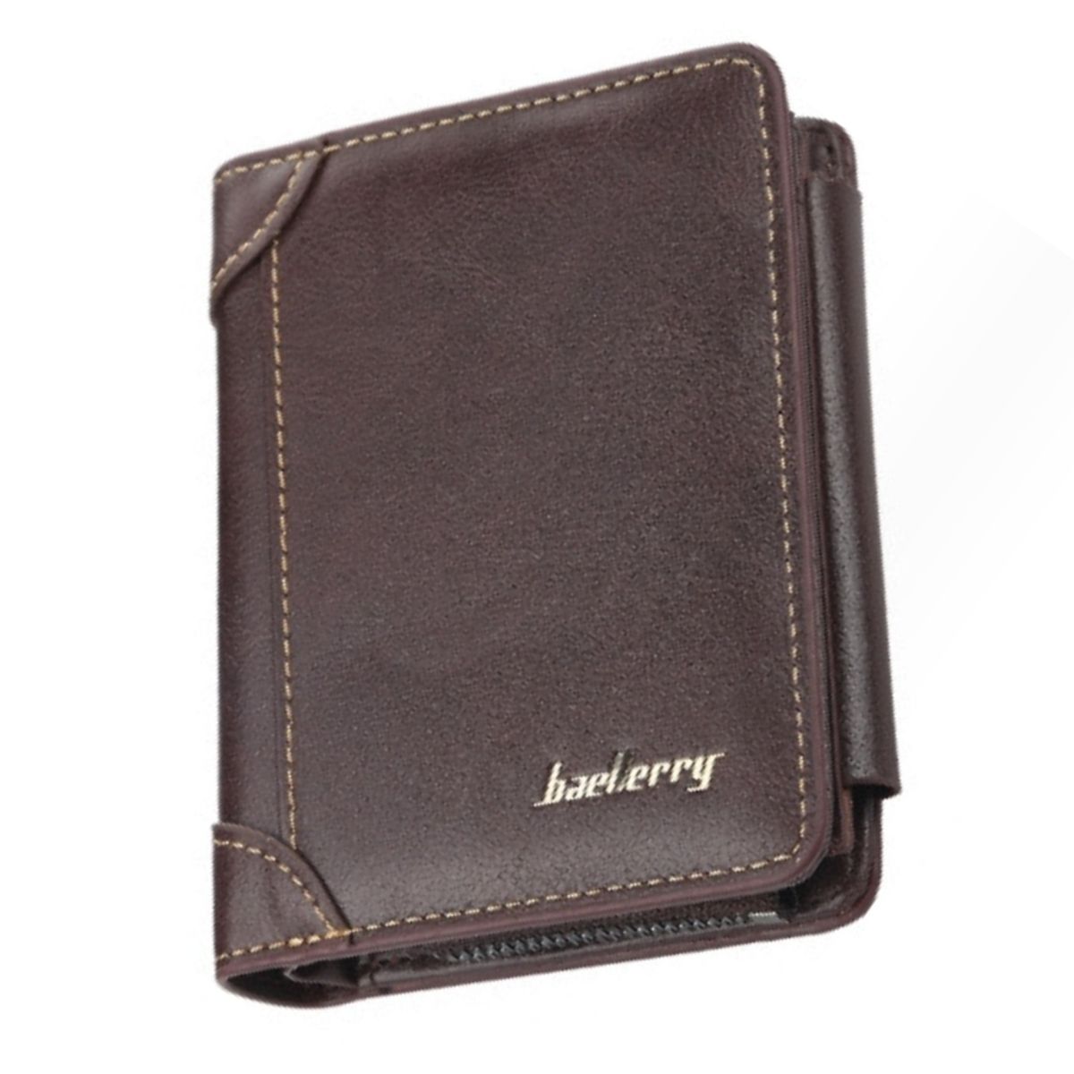 BAELLERRY - Billetera de Cuero Vegano PU de Tres cuerpos D9159