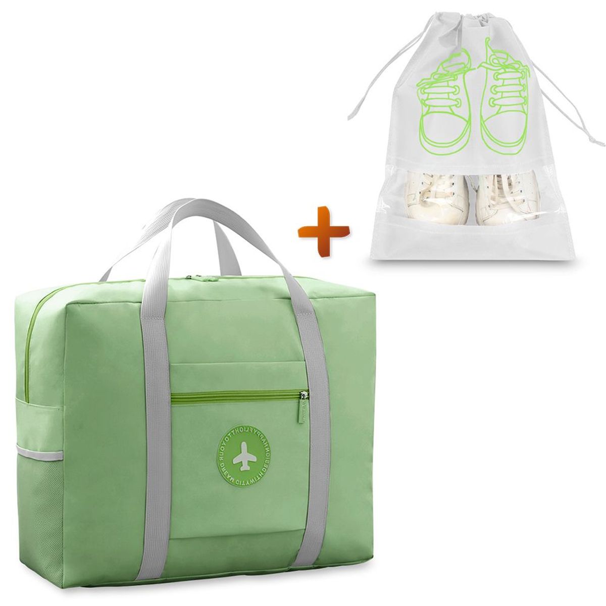 SASHIJA - Bolso de Viaje Deportivo Y21 VD Y Bolsa de Zapatos BZ3 BL